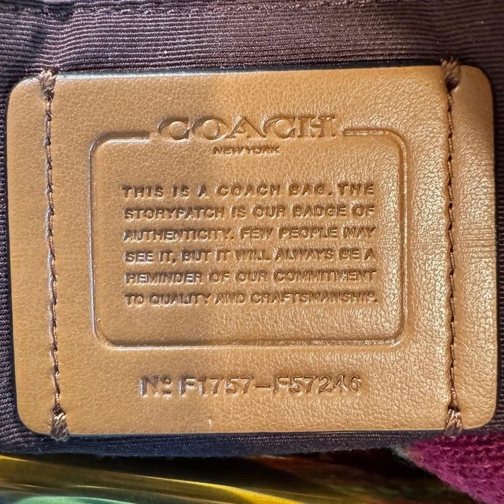 Coach Ava Legacy Tote Bag in Oxblood